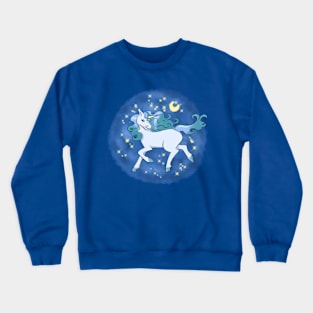 Moonlight blue unicorn Crewneck Sweatshirt